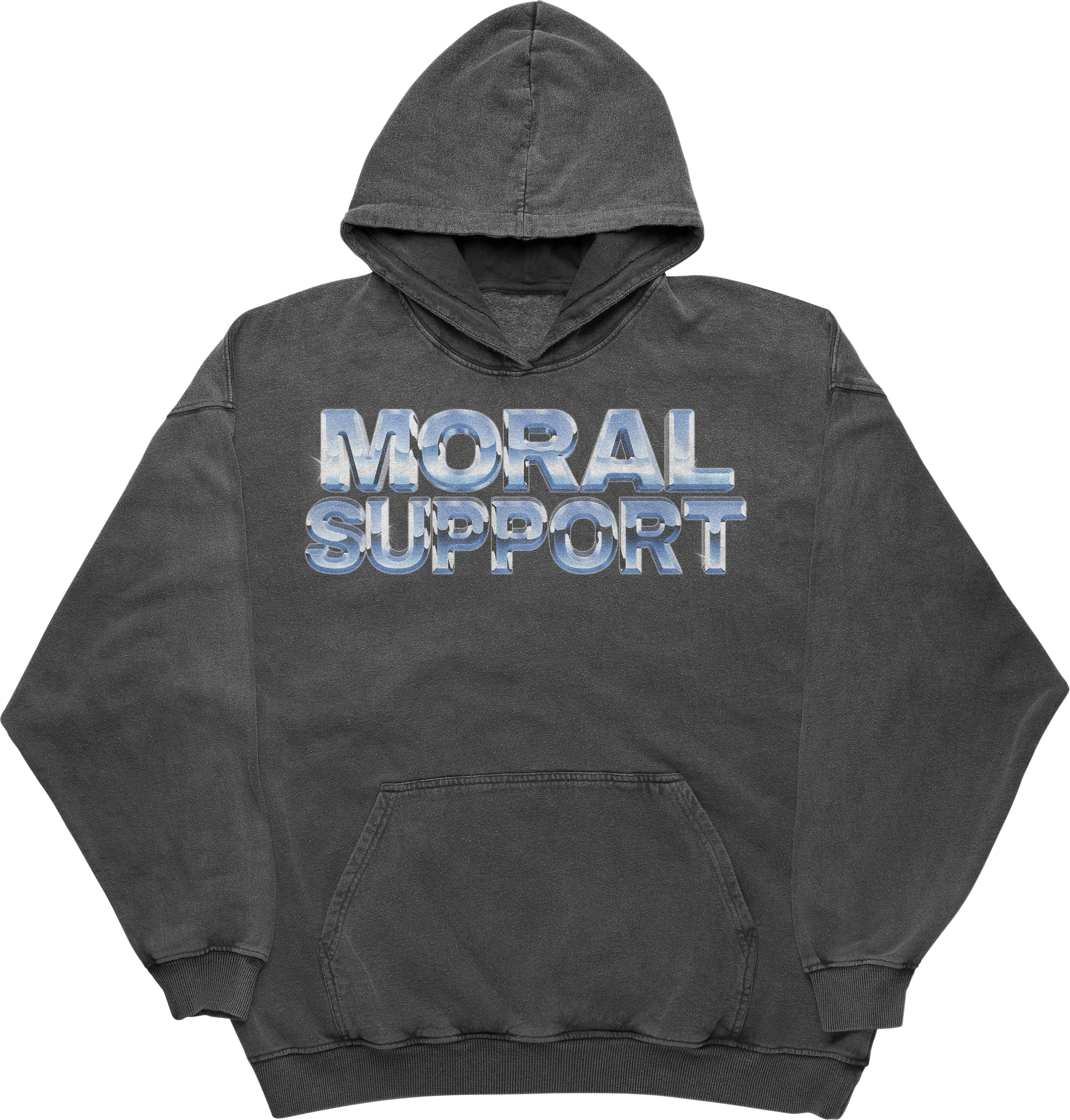 BLUE CHROME HEAVYWEIGHT HOOD